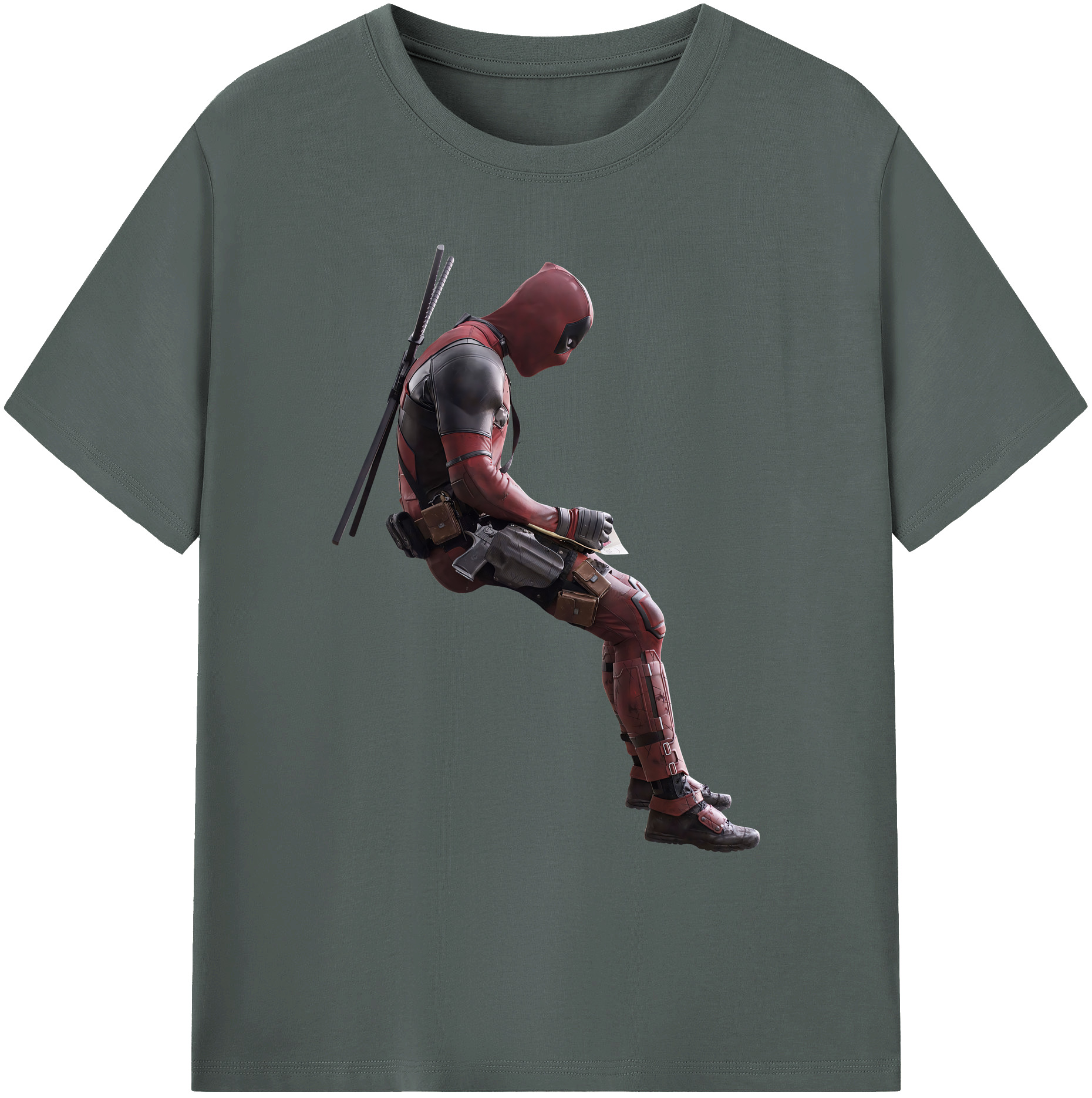 （画像用） Deadpool デッドプール 綿100％ メンズ半袖Tシャツ｜肌触りやわらか＆通気性